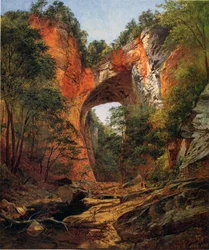 Eine natürliche Brücke, Virginia, 1860